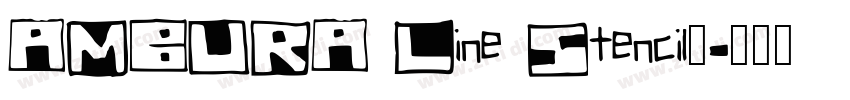 AMBURA Line Stencil语字体转换